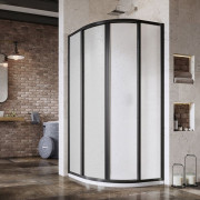 Душовий куточок Ravak Supernova SKCP4 80х80 см профіль чорний/пластик Pearl 3114O30211