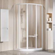 Душевой уголок Ravak Supernova SKCP4 90х90 см профиль белый/стекло Grape 3117O102ZG