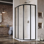 Душевой уголок Ravak Supernova SKCP4 90х90 см профиль черный/прозрачное стекло 3117O302Z1