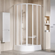Душевой уголок Ravak Supernova SKKP6 90х90 см профиль белый/стекло Grape 3207O102ZG