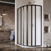 Душевой уголок Ravak Supernova SKKP6 90х90 см профиль черный/стекло Grape 3207O302ZG