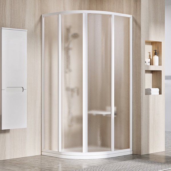 Душевой уголок Ravak Supernova SKCP4 90х90 см профиль белый/стекло Grape 3117O102ZG