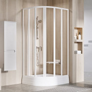 Душевой уголок Ravak Supernova SKKP6 80х80 см профиль белый/прозрачное стекло 3204O102Z1