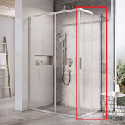 Душові двері Ravak Blix Slim BLSRV2K 80х195 см полірований алюміній/прозоре скло X1XM40C00Z1