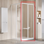 Душові двері Ravak Supernova SRV2-S 100х195 см профіль білий/скло Grape 14VA01O2ZG