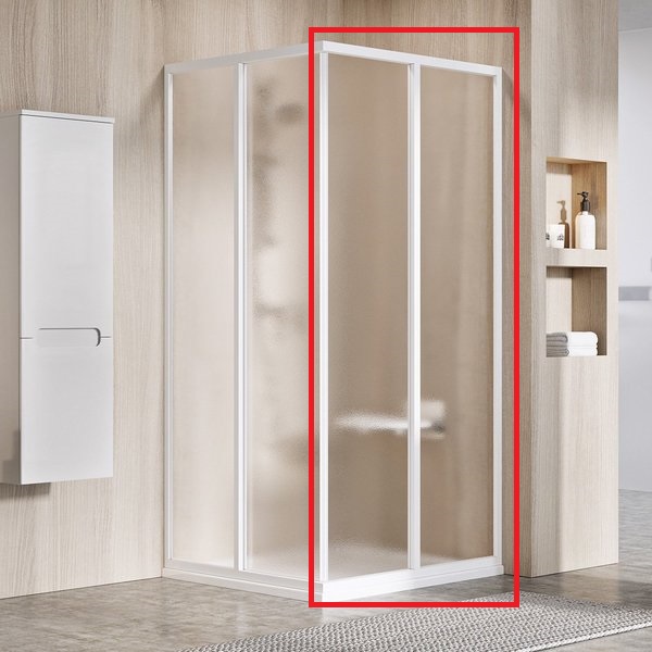 Душевые двери Ravak Supernova SRV2-S 80х195 см профиль белый/стекло Grape 14V401O2ZG