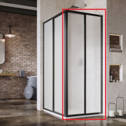 Душові двері Ravak Supernova SRV2-S 80х195 см профіль чорний/пластик Pearl 14V403O211