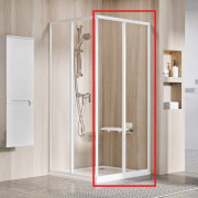 Душові двері Ravak Supernova SRV2-S 90х195 см профіль білий/прозоре скло 14V701O2Z1