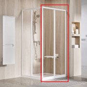 Душові двері Ravak Supernova SRV2-S 75х195 см профіль білий/прозоре скло 14V301O2Z1