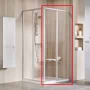 Душові двері Ravak Supernova SRV2-S 75х195 см профіль сатин/прозоре скло 14V30UO2Z1