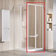 Душові двері Ravak Supernova SRV2-S 80х195 см профіль білий/скло Grape 14V401O2ZG