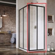 Душові двері Ravak Supernova SRV2-S 90х195 см профіль чорний/прозоре скло 14V703O2Z1