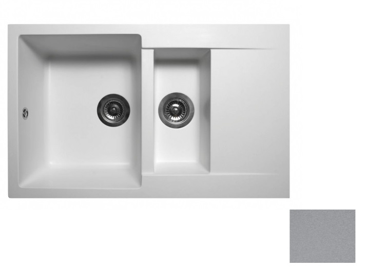 Мойка для кухни Miraggio LaPas 78,6х48,9 см кварцевый песок Mirastone stone gray 0000023