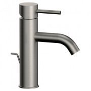 Змішувач для раковини Mariani Next одноважільний з донним клапаном нержавіюча сталь шліфована 39ANX.67