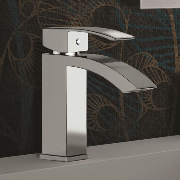 Змішувач для раковини Mariani Marte одноважільний з донним клапаном каскадний вилив хром 393MA