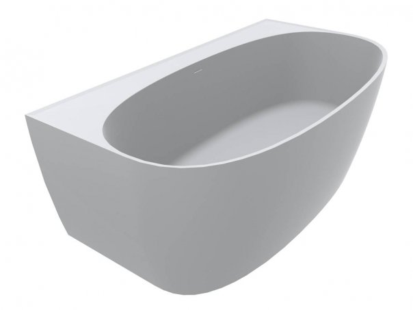 Ванна из искусственного камня Miraggio Anna 160х85 см Mirasoft Technology белый 0001640