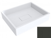 Раковина для ванной Miraggio Capri 49,4х39,5 см литой мрамор Miramarble черно-оливковый 0000290