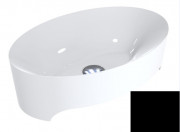 Раковина для ванной Miraggio Evora 50х32 см литой мрамор Miramarble черный матовый 0000306