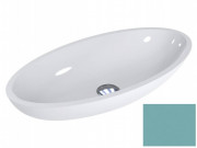 Раковина для ванной Miraggio Nice 59,5х29,7 см литой мрамор Miramarble пастельно-бирюзовый 0000328