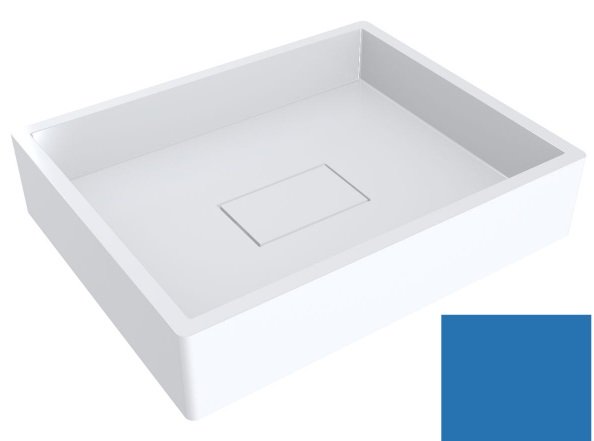 Раковина для ванної Miraggio Capri 49,4 х39,5 см литої мармур Miramarble небесно-синій 0000287