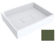 Раковина для ванной Miraggio Capri 49,4х39,5 см литой мрамор Miramarble оливково-зеленый матовый 0000288