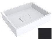 Раковина для ванной Miraggio Capri 49,4х39,5 см литой мрамор Miramarble сигнальный черный 0000293