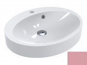 Раковина для ванної Miraggio Devon 55х44,9 см литий мармур Miramarble світло-рожевий 0000296