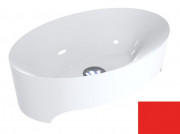 Раковина для ванної Miraggio Evora 50х32 см мармур мармур Miramarble люмінесцентний червоний 0000302