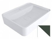 Раковина для ванной Miraggio Marrakesh 600 литой мрамор Miramarble белый/пихтовый зеленый матовый 0000753