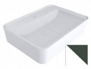 Раковина для ванной Miraggio Marrakesh 600 литой мрамор Miramarble белый/пихтовый зеленый матовый 0000753