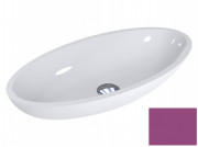 Раковина для ванної Miraggio Nice 59,5х29,7 см литий мармур Miramarble рожево-фіолетовий 0000325