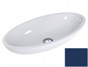 Раковина для ванної Miraggio Nice 59,5х29,7 см литої мармур Miramarble сапфірово-синій 0000326