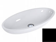 Раковина для ванної Miraggio Nice 59,5х29,7 см литий мармур Miramarble чорний 0000331