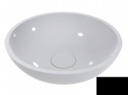 Раковина для ванной Miraggio Palermo Ø49,7 см литой мрамор Miramarble черный матовый 0000340