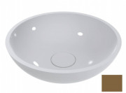 Раковина для ванной Miraggio Palermo Ø49,7 см литой мрамор Miramarble жемчужно-золотой 0000626