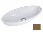 Раковина для ванної Miraggio Nice 59,5х29,7 см литий мармур Miramarble перловий-золотий 0000766