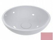 Раковина для ванной Miraggio Palermo Ø49,7 см литой мрамор Miramarble светло-розовый 0000335