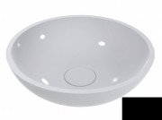 Раковина для ванної Miraggio Palermo Ø49,7 см литий мармур Miramarble чорний матовий 0000340