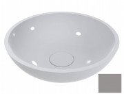 Раковина для ванной Miraggio Palermo Ø49,7 см литой мрамор Miramarble платиново-серый 0001137