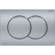 Кнопка смыва Geberit Delta01 двойной смыв пластик хром матовый 115.107.46.1