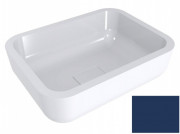 Раковина для ванной Miraggio Monaco 59,5х44,7 см литой мрамор Miramarble cапфирово-синий 0000321