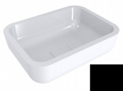 Раковина для ванной Miraggio Monaco 59,5х44,7 см литой мрамор Miramarble черный матовый 0000637