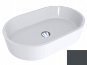 Раковина для ванної Miraggio Sorrento 55х35,1 см мармур мармур Miramarble графітовий сірий 0000785