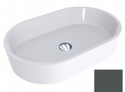 Раковина для ванної Miraggio Sorrento 55х35,1 см литий мармур Miramarble транспортний сірий b 0000909