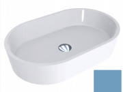 Раковина для ванної Miraggio Sorrento 55х35, 1 см литої мармур Miramarble пастельно-синій матовий 0001570