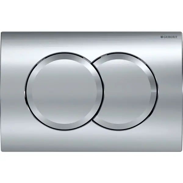 Кнопка змиву Geberit Delta01 подвійний змив пластик хром глянсовий 115.107.21.1