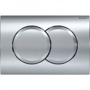 Кнопка смыва Geberit Delta01 двойной смыв пластик хром глянцевый 115.107.21.1