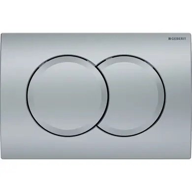 Кнопка змиву Geberit Delta01 подвійний змив пластик хром матовий 115.107.46.1