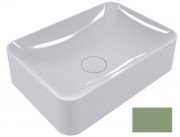 Раковина для ванной Miraggio Debora 50х35 см литой мрамор Miramarble бледно-зеленый 0001180