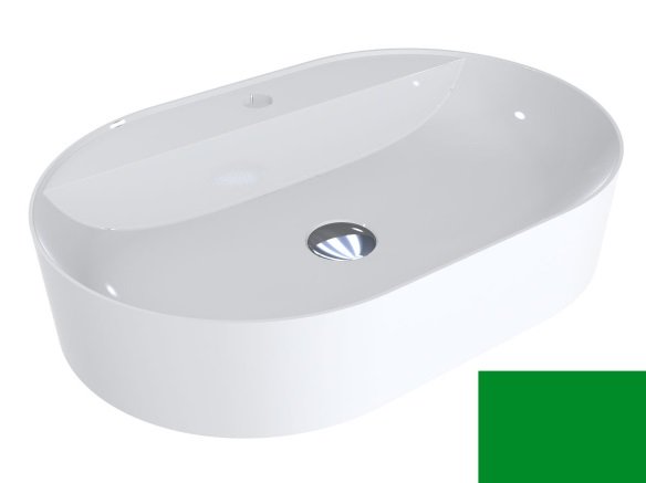 Раковина для ванної Miraggio France 60х40 см литий мармур Miramarble зелений 0000970